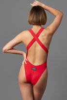 Shark Polewear Benita Bodysuit - Red-Shark Polewear-Pole Junkie