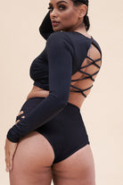 Lunalae Gia Long Sleeved Top - Recycled Black-Lunalae-Pole Junkie