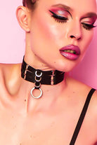 Rolling Halo Choker - Black-Rolling-Pole Junkie