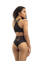 Poledancerka X-Front Top - Black-Poledancerka-Pole Junkie