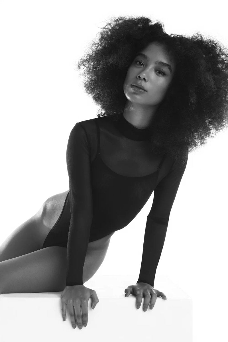 Rolling Cindy Bodysuit - Black-Rolling-Pole Junkie