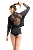 Poledancerka High-Low Brazil Shorts - Black-Poledancerka-Pole Junkie