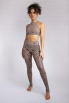 CXIX Gecko Grip Leggings - Dusky Leopard-Creatures of XIX-Pole Junkie