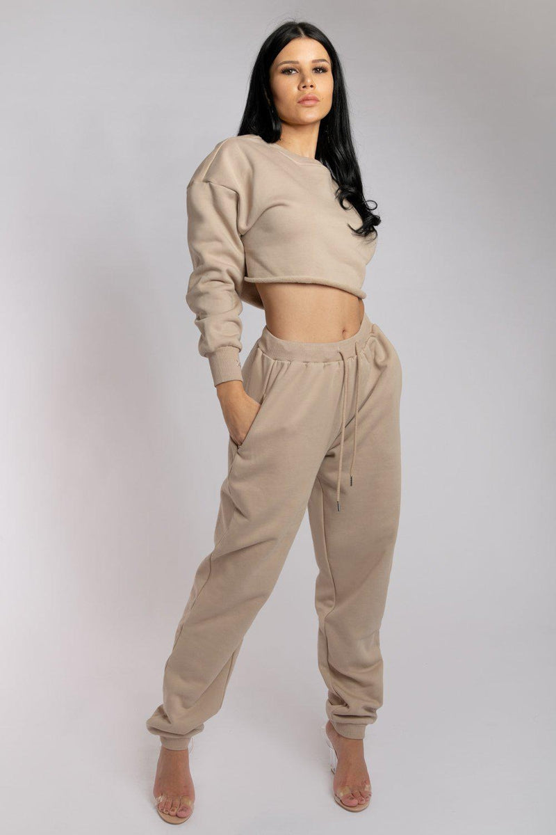 CXIX Oversized Cropped Jumper - Fawn-Creatures of XIX-Pole Junkie