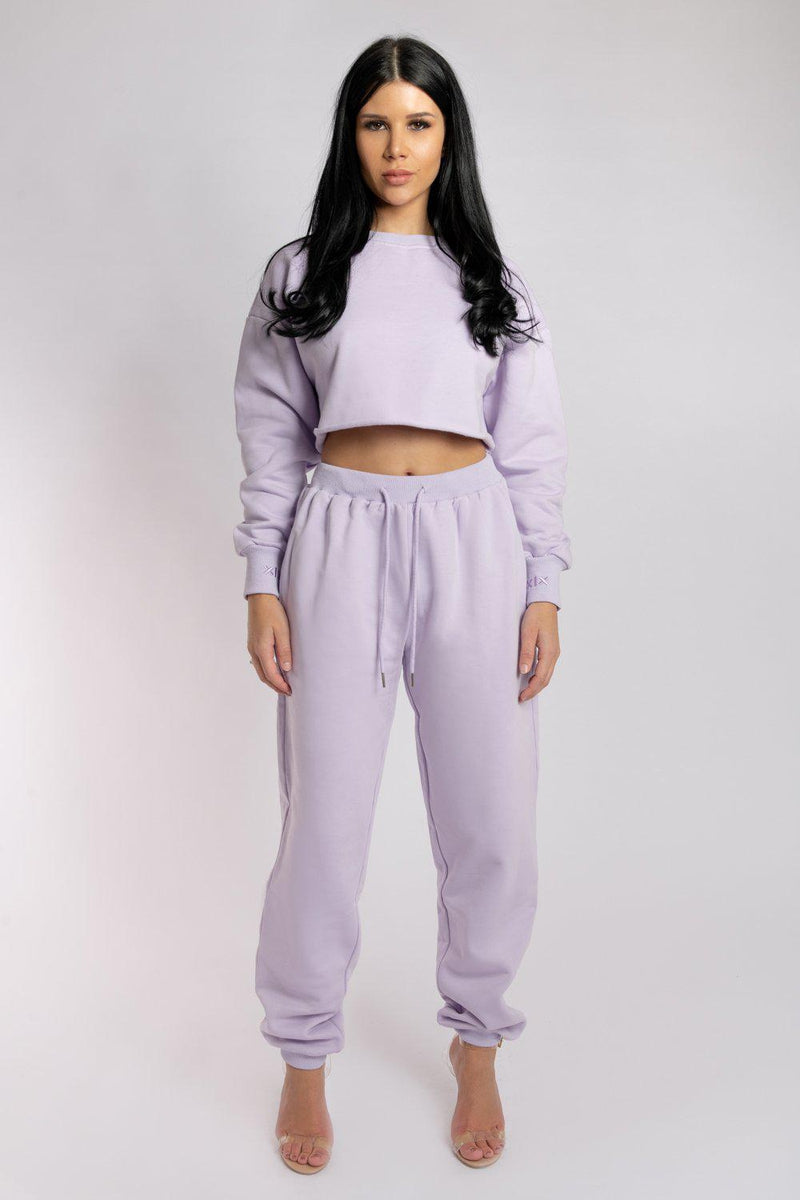 CXIX Oversized Cropped Jumper - Lilac-Creatures of XIX-Pole Junkie
