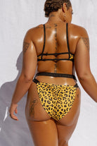 CXIX Buckle Up Bottoms - Yellow Leopard-Creatures of XIX-Pole Junkie