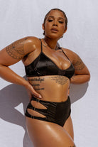 CXIX Aphrodite High Waist Bottoms - Black-Creatures of XIX-Pole Junkie