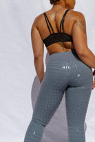 CXIX Gecko Grip Leggings - Blue Steel-Creatures of XIX-Pole Junkie