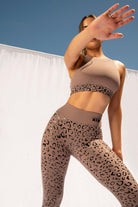 CXIX Gecko Grip Leggings - Dusky Leopard-Creatures of XIX-Pole Junkie