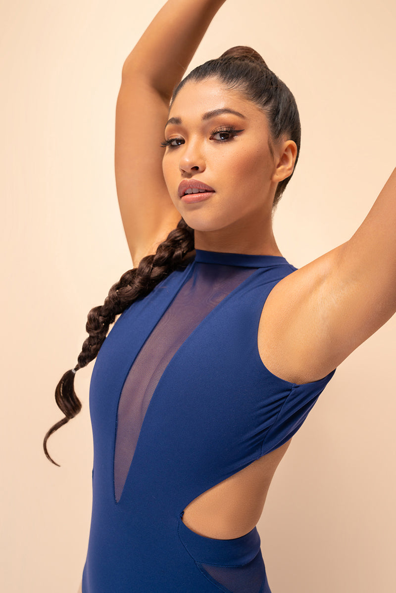 Lunalae Margot Bodysuit - Recycled Navy-Lunalae-Pole Junkie