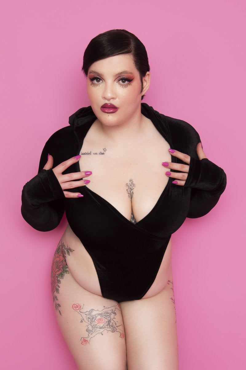 Rolling Paris Bodysuit - Black-Rolling-Pole Junkie