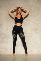 CXIX Fya Gecko Grip Leggings - Black-Creatures of XIX-Pole Junkie