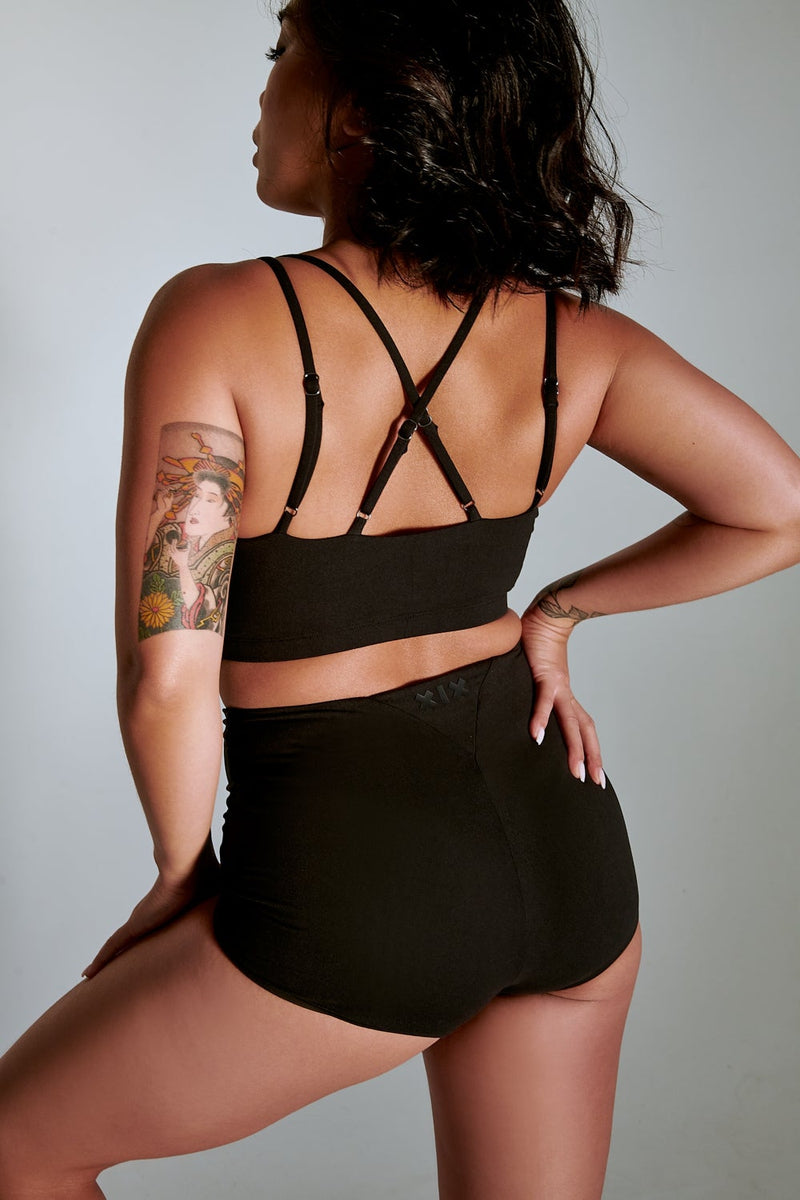 CXIX LuxLounge Booty Shorts - Black-Creatures of XIX-Pole Junkie