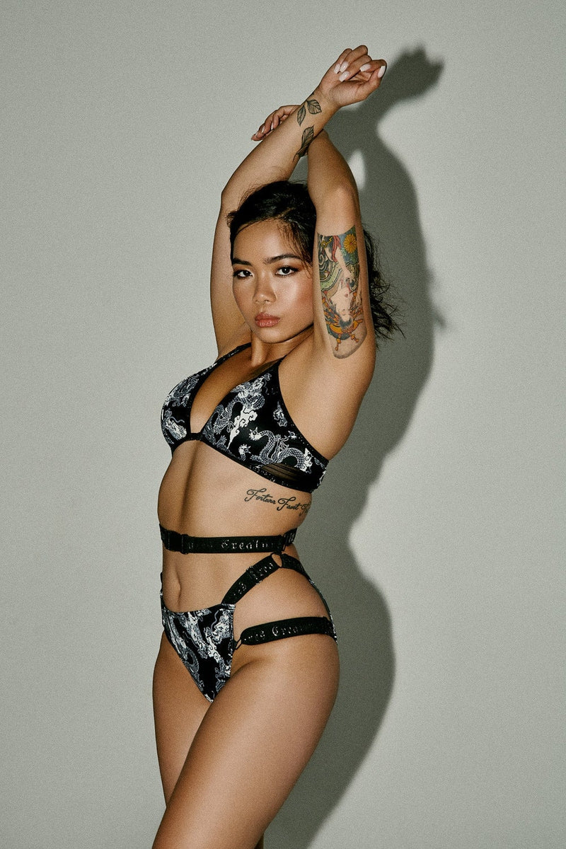 CXIX Buckle Up Triangle Top - Dragon-Creatures of XIX-Pole Junkie