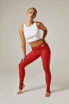 CXIX Gecko Grip Leggings - Red Rust-Creatures of XIX-Pole Junkie