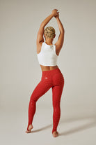 CXIX Gecko Grip Leggings - Red Rust-Creatures of XIX-Pole Junkie