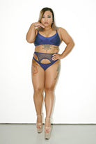 CXIX Classique Triangle Bralette - Navy-Creatures of XIX-Pole Junkie