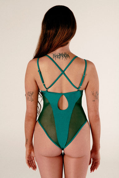 CXIX Classique Bodysuit - Emerald-Creatures of XIX-Pole Junkie