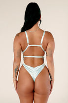 CXIX Aphrodite Bodysuit - Blue Satin-Creatures of XIX-Pole Junkie