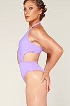 CXIX Dollhaus Halter Bodysuit - Purple-Creatures of XIX-Pole Junkie