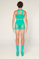 CXIX Dollhaus Sports Bra - Aqua-Creatures of XIX-Pole Junkie