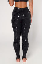 CXIX Gecko Grip Leggings with Grippy Waistband - Black-Creatures of XIX-Pole Junkie