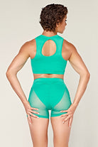 CXIX Dollhaus Mesh Biker Shorts - Aqua-Creatures of XIX-Pole Junkie