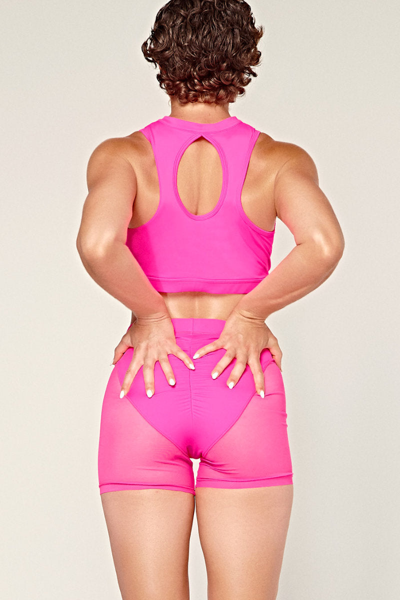 CXIX Dollhaus Sports Bra - Barbie Pink-Creatures of XIX-Pole Junkie