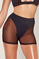 CXIX Dollhaus Mesh Biker Shorts - Black-Creatures of XIX-Pole Junkie
