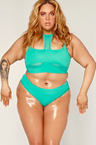 CXIX Dollhaus Choker Top - Aqua-Creatures of XIX-Pole Junkie