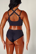 CXIX Dollhaus Low Waist Bottoms - Black-Creatures of XIX-Pole Junkie