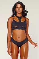 CXIX Dollhaus Low Waist Bottoms - Black-Creatures of XIX-Pole Junkie