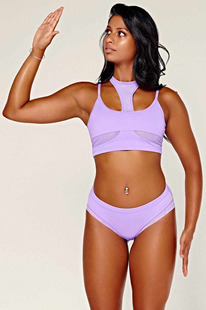 CXIX Dollhaus Choker Top - Purple-Creatures of XIX-Pole Junkie