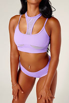 CXIX Dollhaus Choker Top - Purple-Creatures of XIX-Pole Junkie