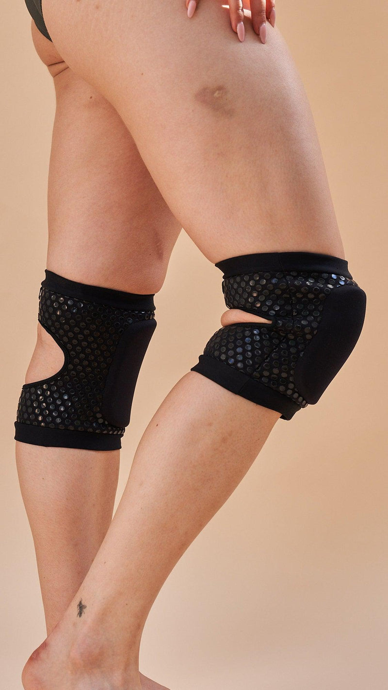Lunalae Sticky Slim Look Kneepads - Black-Lunalae-Pole Junkie