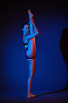 Rolling Contemporary Dance Socks - Roller Neon Striped-Rolling-Pole Junkie