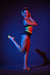 Rolling Contemporary Dance Socks - Roller Neon Striped-Rolling-Pole Junkie
