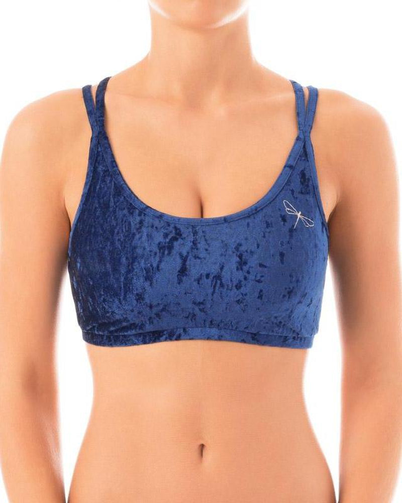 Dragonfly Nicole Top - Velvet Blue-Dragonfly-Pole Junkie