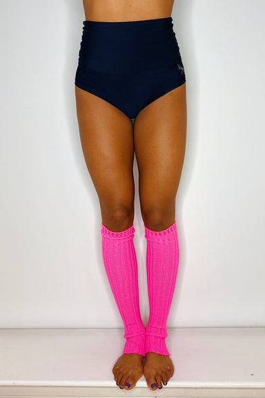 Knee High Stirrup Legwarmers - Neon Pink-Pole Junkie-Pole Junkie