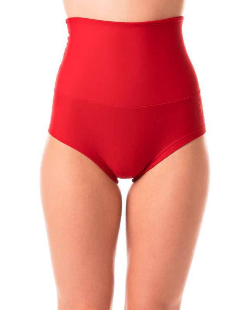 Dragonfly Betty High-Waisted Shorts - Red-Dragonfly-Pole Junkie
