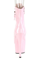 Pleaser USA Adore-1021 7inch Pleaser Peep toe Boots - Patent Baby Pink-Pleaser USA-Pole Junkie