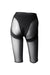 Hamade Activewear Mesh Garter Style Cycling Shorts - Black-Hamade Activewear-Pole Junkie