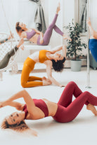 Dragonfly Adrianna Leggings - Burgundy-Dragonfly-Pole Junkie