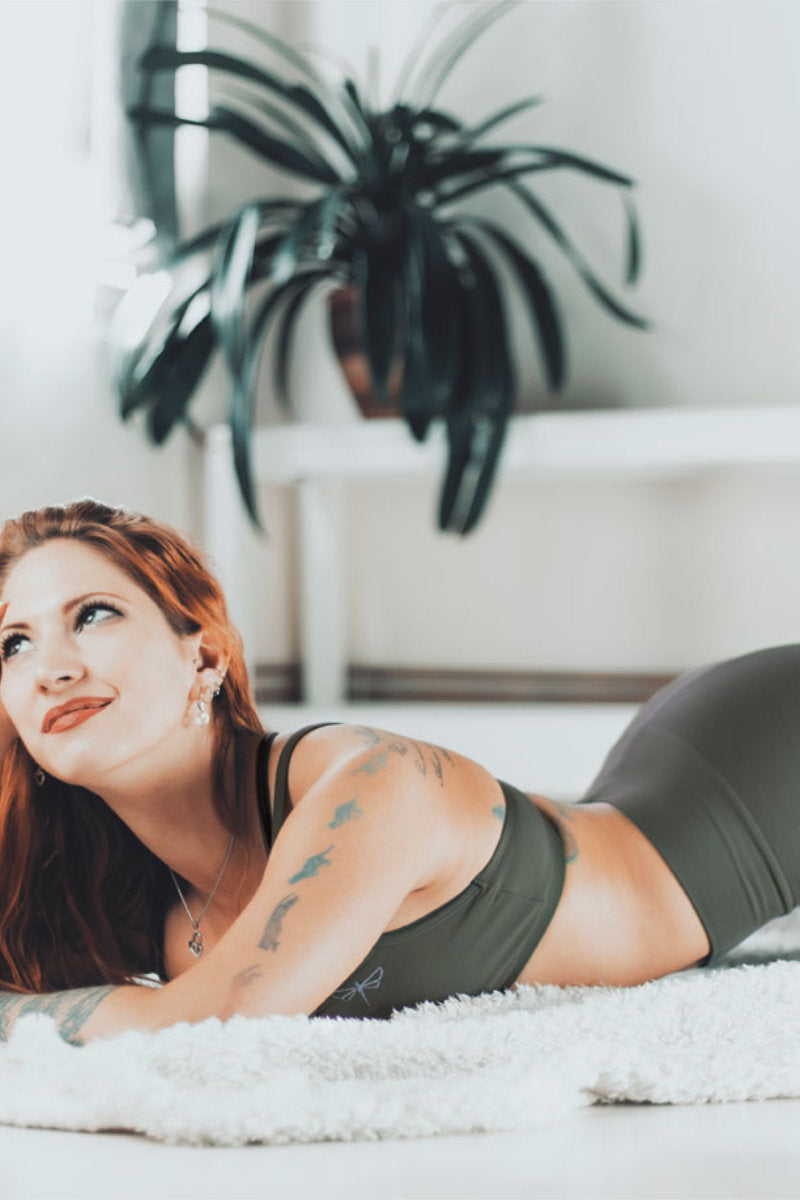 Dragonfly Adrianna Leggings - Khaki-Dragonfly-Pole Junkie