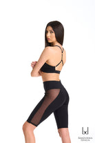 Bandurska Asana Biker Shorts - Black-Bandurska-Pole Junkie