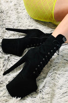 Hella Heels BabyDoll 8inch Boots - Black-Hella Heels-Pole Junkie