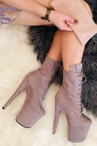 Hella Heels BabyDoll 8inch Boots - Lilac Mink-Hella Heels-Pole Junkie