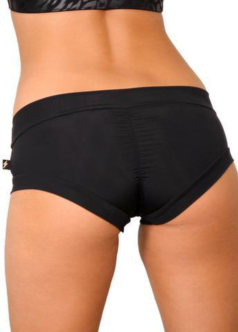 Cleo the Hurricane Essential Hot Pants - Black-Cleo the Hurricane-Pole Junkie
