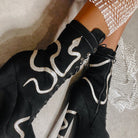 Hella Heels Snake In My Boot 8inch Boots - Black-Hella Heels-Pole Junkie