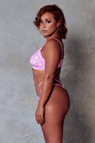 CXIX 119 Bralette - Pink Print-Creatures of XIX-Pole Junkie